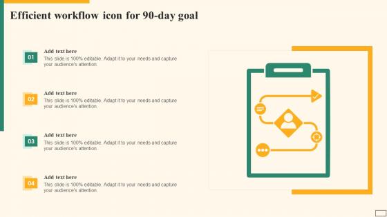Efficient Workflow Icon For 90 Day Goal