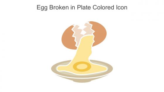 Egg Broken In Plate Colored Icon In Powerpoint Pptx Png And Editable Eps Format