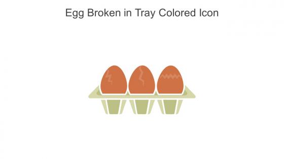 Egg Broken In Tray Colored Icon In Powerpoint Pptx Png And Editable Eps Format