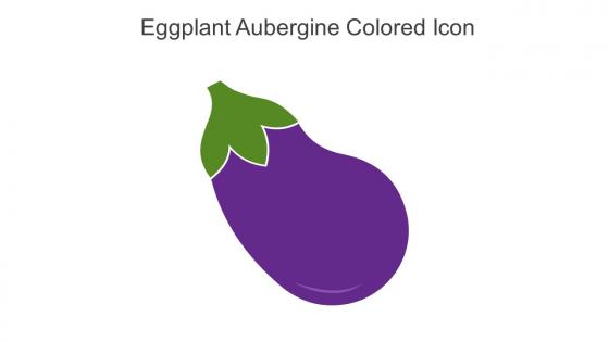 Eggplant Aubergine Colored Icon In Powerpoint Pptx Png And Editable Eps Format