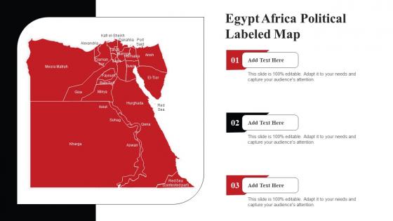 Egypt Africa Political Labeled Map