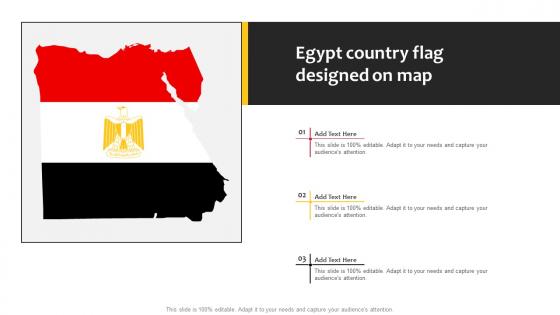 Egypt Country Flag Designed On Map