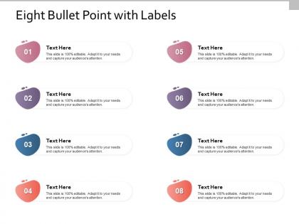 Eight bullet point with labels