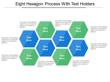Eight hexagon process with text holders