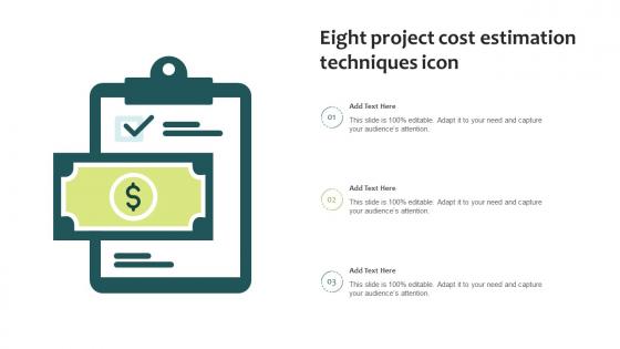 Eight Project Cost Estimation Techniques Icon