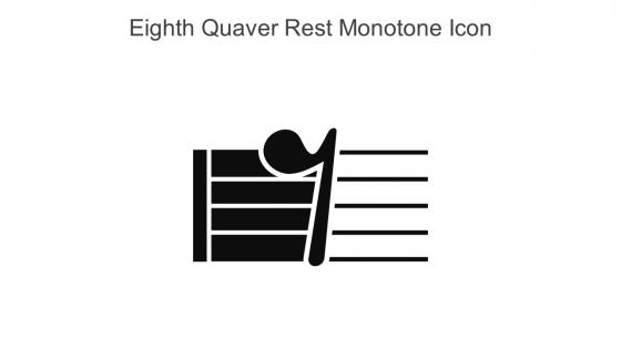 Eighth Quaver Rest Monotone Icon In Powerpoint Pptx Png And Editable Eps Format