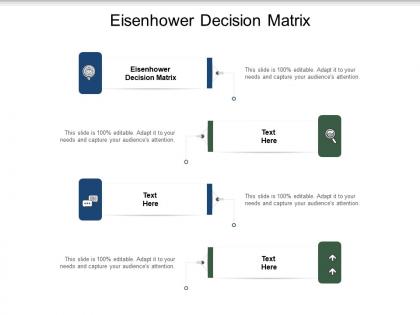 Eisenhower decision matrix ppt powerpoint presentation ideas example cpb