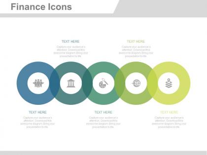 Ej six staged finance icons for process control flat powerpoint design