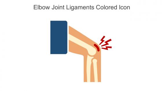 Elbow Joint Ligaments Colored Icon In Powerpoint Pptx Png And Editable Eps Format