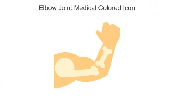 Elbow Joint Medical Colored Icon In Powerpoint Pptx Png And Editable Eps Format