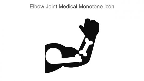 Elbow Joint Medical Monotone Icon In Powerpoint Pptx Png And Editable Eps Format