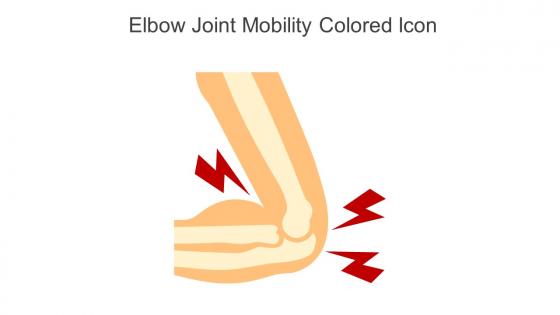 Elbow Joint Mobility Colored Icon In Powerpoint Pptx Png And Editable Eps Format