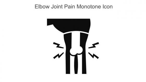 Elbow Joint Pain Monotone Icon In Powerpoint Pptx Png And Editable Eps Format