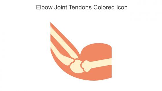 Elbow Joint Tendons Colored Icon In Powerpoint Pptx Png And Editable Eps Format