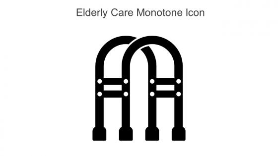 Elderly Care Monotone Icon In Powerpoint Pptx Png And Editable Eps Format