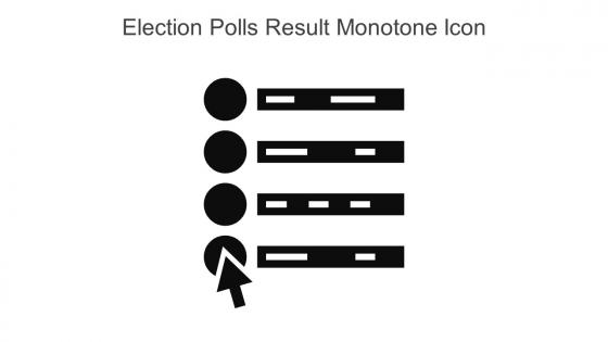 Election Polls Result Monotone Icon In Powerpoint Pptx Png And Editable Eps Format