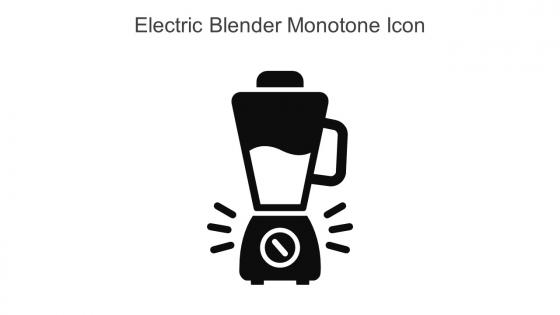 Electric Blender Monotone Icon In Powerpoint Pptx Png And Editable Eps Format