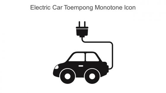 Electric Car Toempong Monotone Icon In Powerpoint Pptx Png And Editable Eps Format