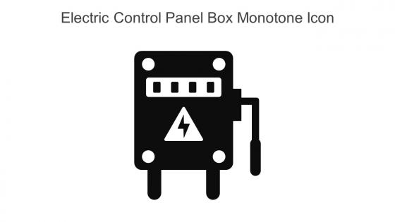 Electric Control Panel Box Monotone Icon In Powerpoint Pptx Png And Editable Eps Format