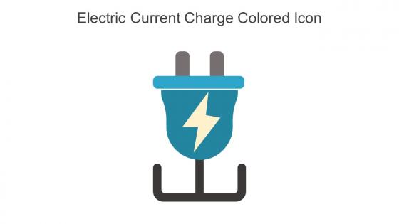 Electric Current Charge Colored Icon In Powerpoint Pptx Png And Editable Eps Format