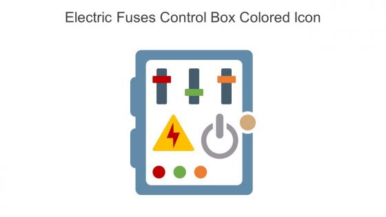 Electric Fuses Control Box Colored Icon In Powerpoint Pptx Png And Editable Eps Format