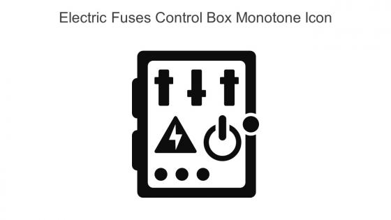 Electric Fuses Control Box Monotone Icon In Powerpoint Pptx Png And Editable Eps Format