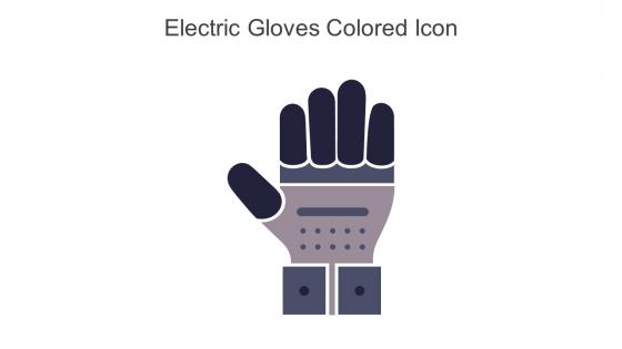 Electric Gloves Colored Icon In Powerpoint Pptx Png And Editable Eps Format