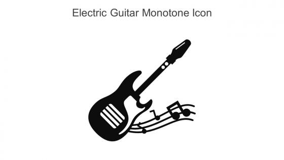 Electric Guitar Monotone Icon In Powerpoint Pptx Png And Editable Eps Format