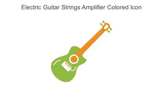 Electric Guitar Strings Amplifier Colored Icon In Powerpoint Pptx Png And Editable Eps Format