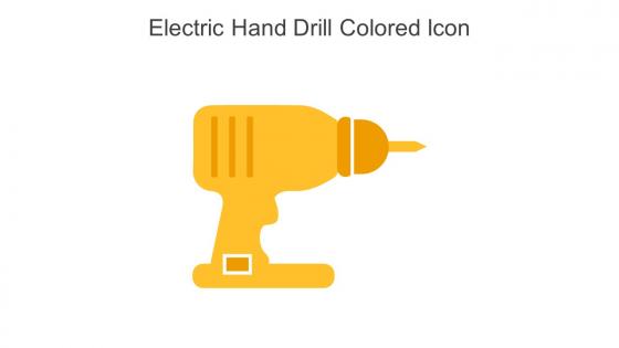 Electric Hand Drill Colored Icon In Powerpoint Pptx Png And Editable Eps Format