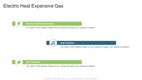 Electric Heat Expensive Gas In Powerpoint And Google Slides Cpb