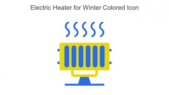 Electric Heater For Winter Colored Icon In Powerpoint Pptx Png And Editable Eps Format