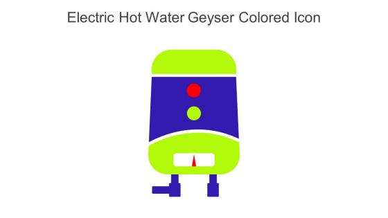 Electric Hot Water Geyser Colored Icon In Powerpoint Pptx Png And Editable Eps Format