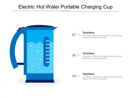 Electric hot water portable charging cup