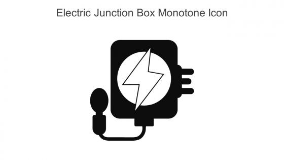 Electric Junction Box Monotone Icon In Powerpoint Pptx Png And Editable Eps Format