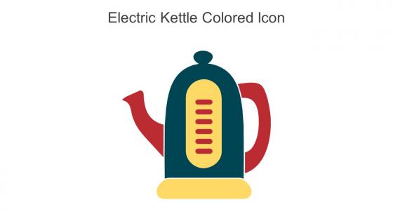 Electric Kettle Colored Icon In Powerpoint Pptx Png And Editable Eps Format
