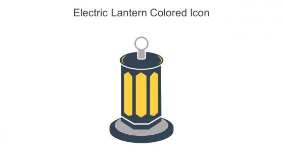 Electric Lantern Colored Icon In Powerpoint Pptx Png And Editable Eps Format