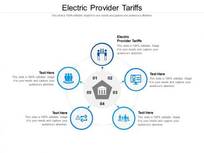 Electric provider tariffs ppt powerpoint presentation gallery background cpb