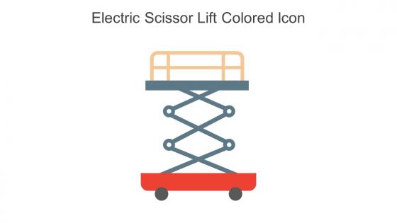 Electric Scissor Lift Colored Icon In Powerpoint Pptx Png And Editable Eps Format
