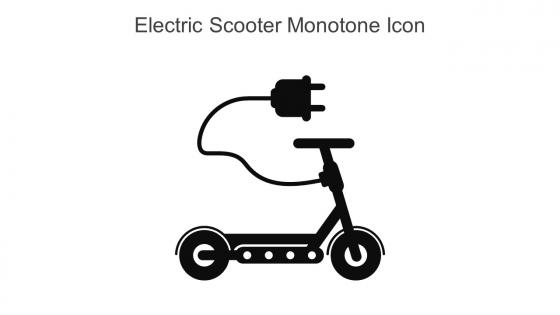 Electric Scooter Monotone Icon In Powerpoint Pptx Png And Editable Eps Format