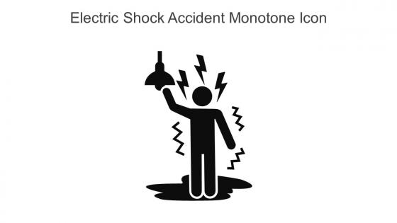 Electric Shock Accident Monotone Icon In Powerpoint Pptx Png And Editable Eps Format