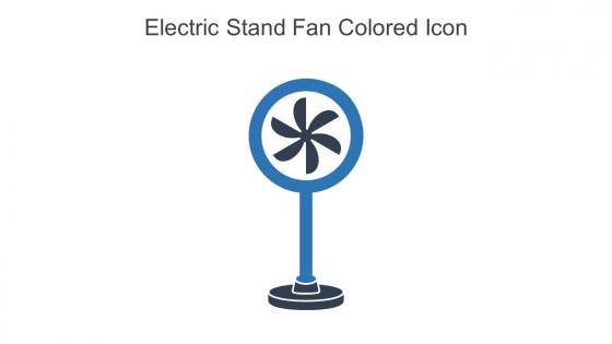 Electric Stand Fan Colored Icon In Powerpoint Pptx Png And Editable Eps Format