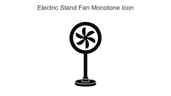 Electric Stand Fan Monotone Icon In Powerpoint Pptx Png And Editable Eps Format