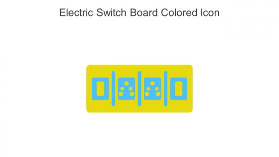 Electric Switch Board Colored Icon In Powerpoint Pptx Png And Editable Eps Format