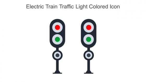 Electric Train Traffic Light Colored Icon In Powerpoint Pptx Png And Editable Eps Format