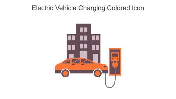 Electric Vehicle Charging Colored Icon In Powerpoint Pptx Png And Editable Eps Format