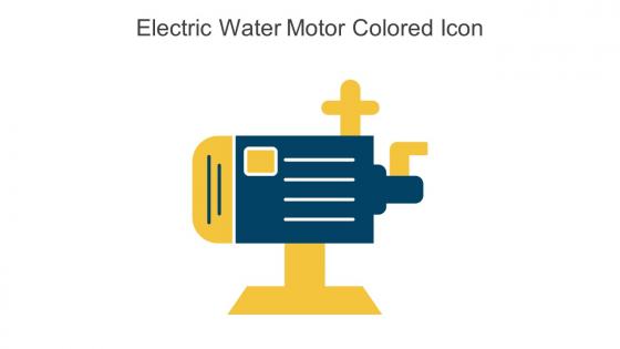 Electric Water Motor Colored Icon In Powerpoint Pptx Png And Editable Eps Format