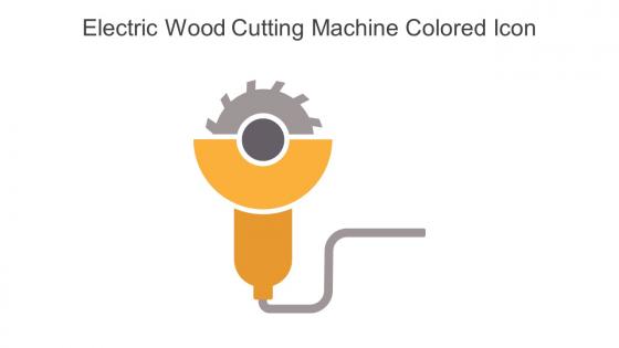 Electric Wood Cutting Machine Colored Icon In Powerpoint Pptx Png And Editable Eps Format