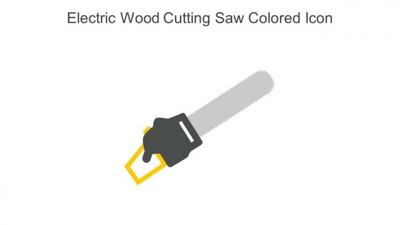 Electric Wood Cutting Saw Colored Icon In Powerpoint Pptx Png And Editable Eps Format