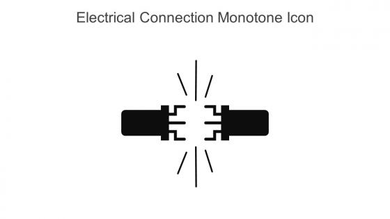 Electrical Connection Monotone Icon In Powerpoint Pptx Png And Editable Eps Format